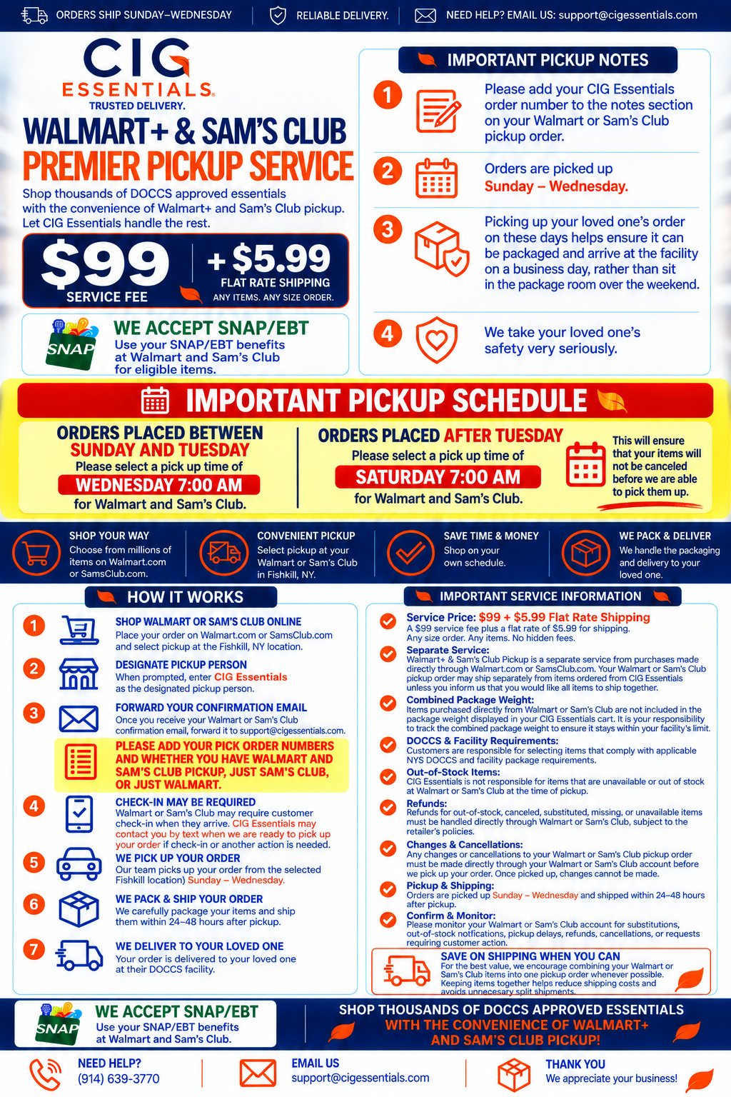 Walmart+ & Sam's Club Premier Pickup Service