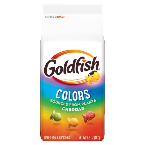Goldfish Colors Cheddar Baked Snack Crackers,