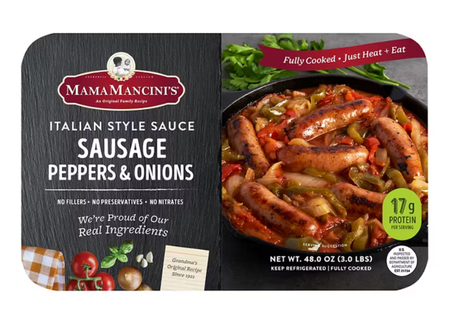 Mama Mancini's Italian Style Sausage, Peppers & Onions (3 Pounds) Great Value Buy