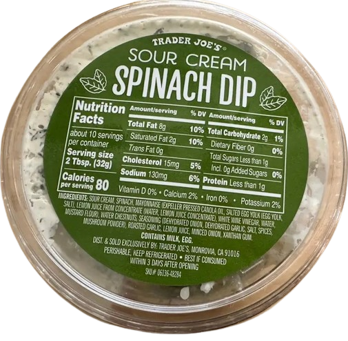 Sour Cream Spinach Dip
