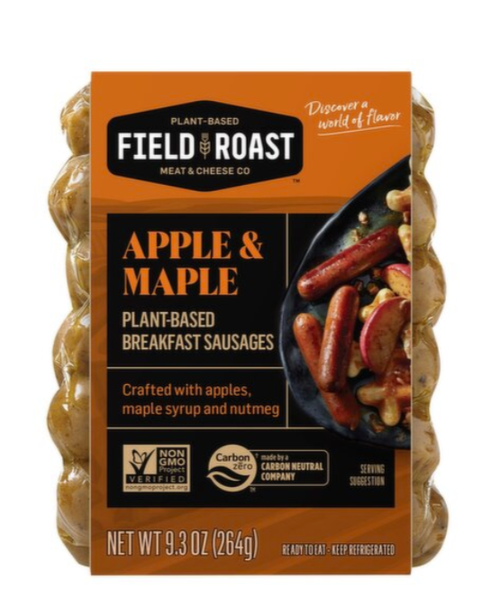Field Roast Apple & Maple Plant-Based Breakfast Sausages, 9.3 oz (264 g)