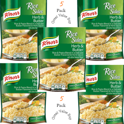Knorr Herb and Butter Rice and Pasta Blend (5 Pack) $2.85 each Great Meal or Side Dish