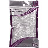 Load image into Gallery viewer, Urban Essence Disposable Clear Plastic Shower Caps, 8-ct. Packs