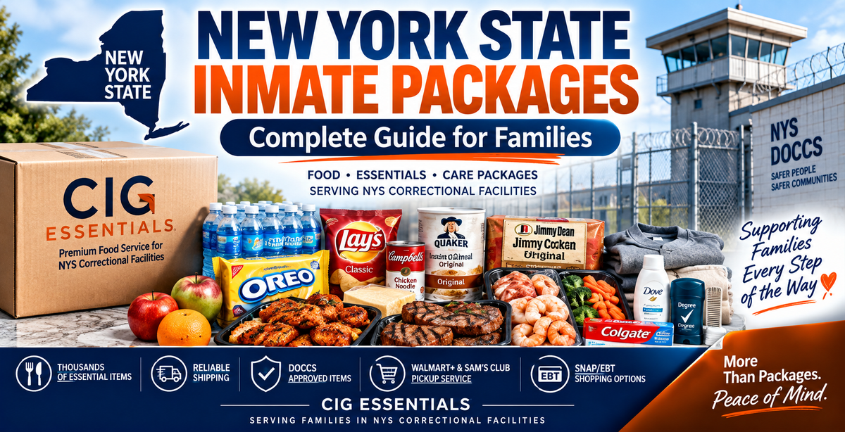 CIG Essentials New York State inmate food and care package guide