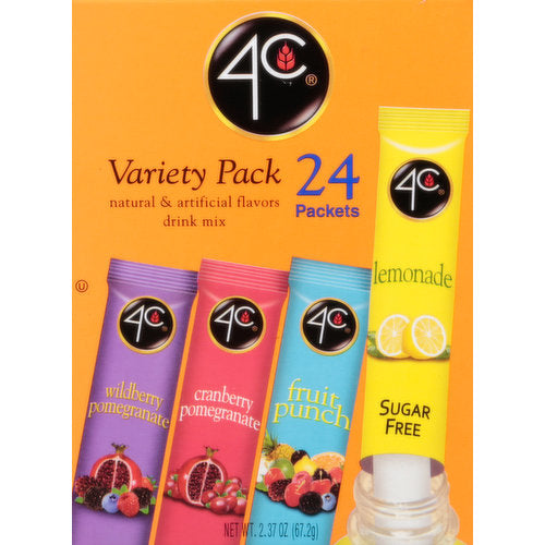 4c Variety Pack Drink Mix 24pk.