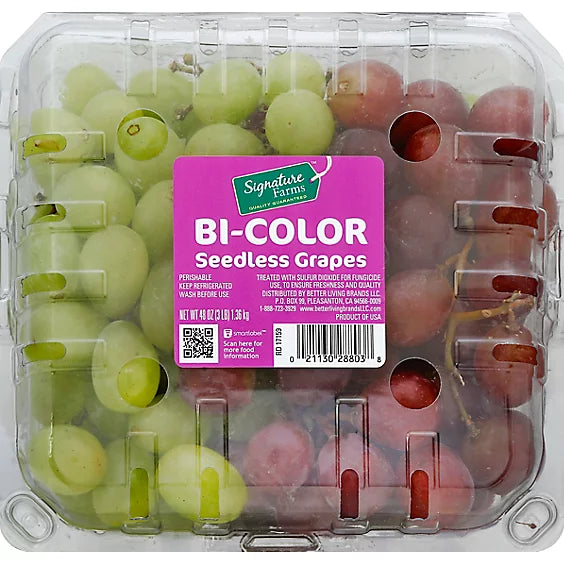 Bi-Color Seedless Grapes