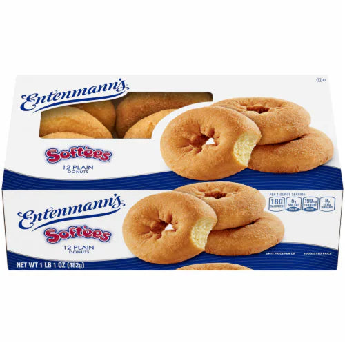 Entenmann's Softees Plain 12ct. Donuts