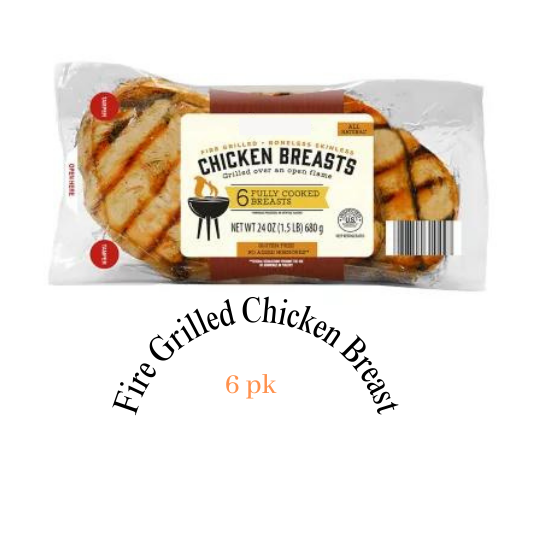 6 Fire Grilled Boneless Chicken Breast (Great Value Buy)