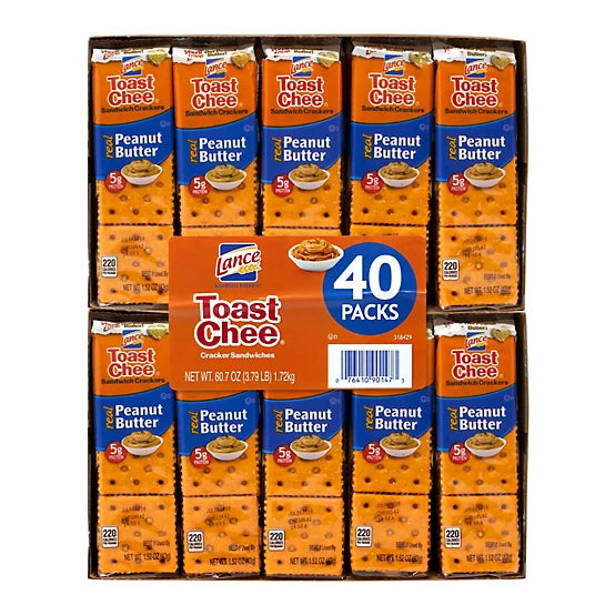 Lance Peanut Butter Crackers Value Pack 40ct./$.44 each (Great Monthly Value Buy)