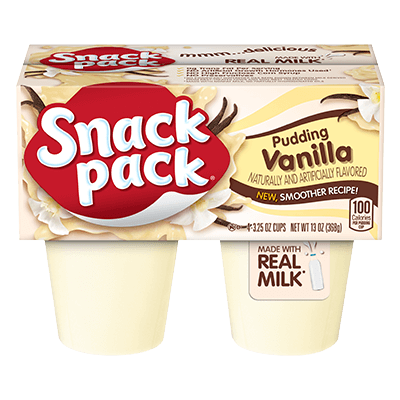 Snack Pack Vanilla Flavored Pudding 4ct.