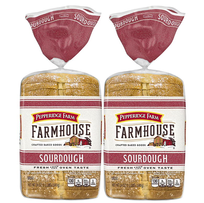 2pk Pepperidge Farm Farmhouse Sourdough Bread