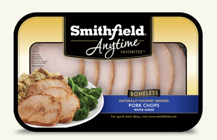 Smithfield Anytime Fully Cooked Boneless Pork Chops