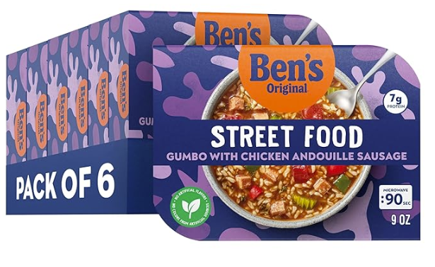 BEN'S ORIGINAL Street Food Gumbo with Chicken Andouille Sausage 6pk./$5.79 Each (Great Value Buy)
