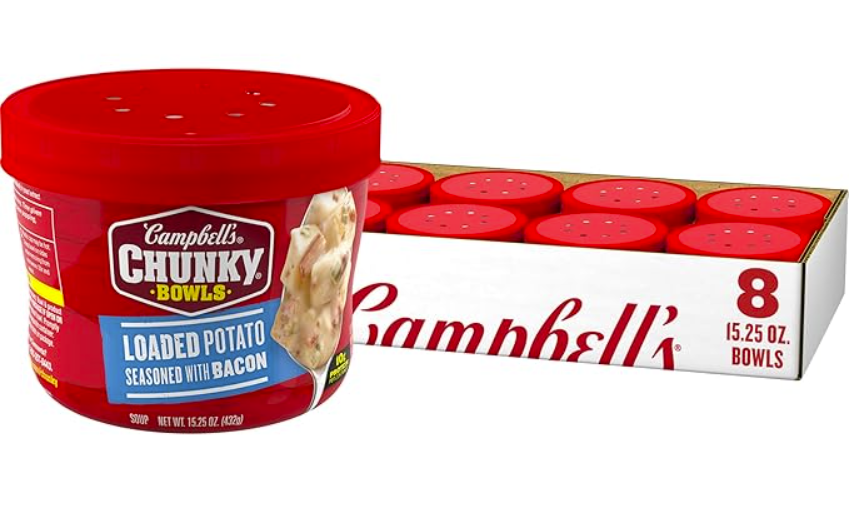 Campbell's Chunky Soup, Loaded Potato Seasoned with Bacon 8ct./$3.99 each (Microwavable Bowl) Great Value Buy