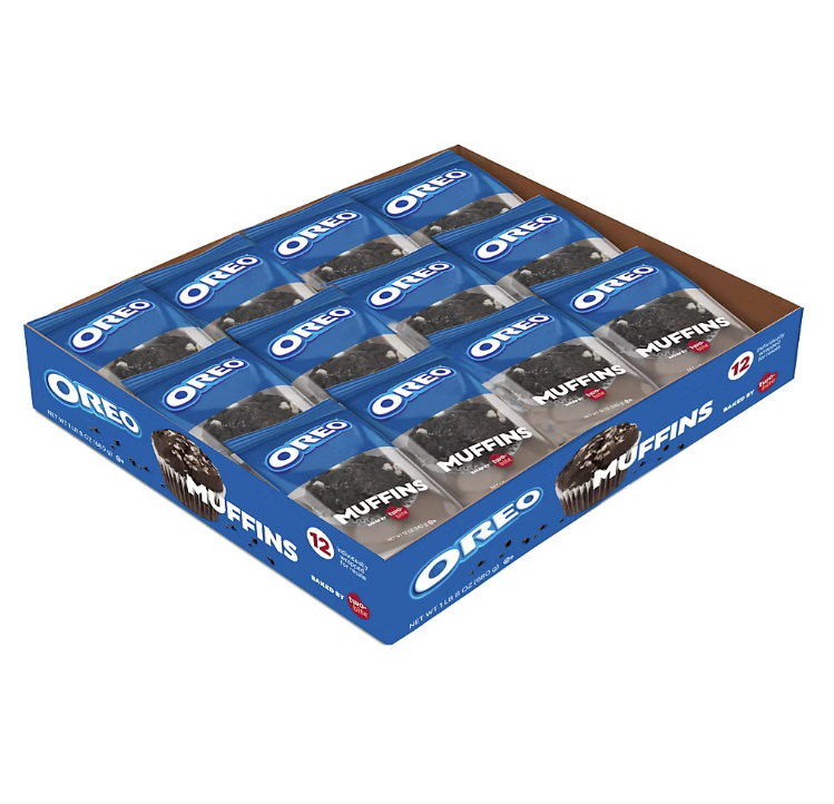 12 Individual Oreo Mini Muffins