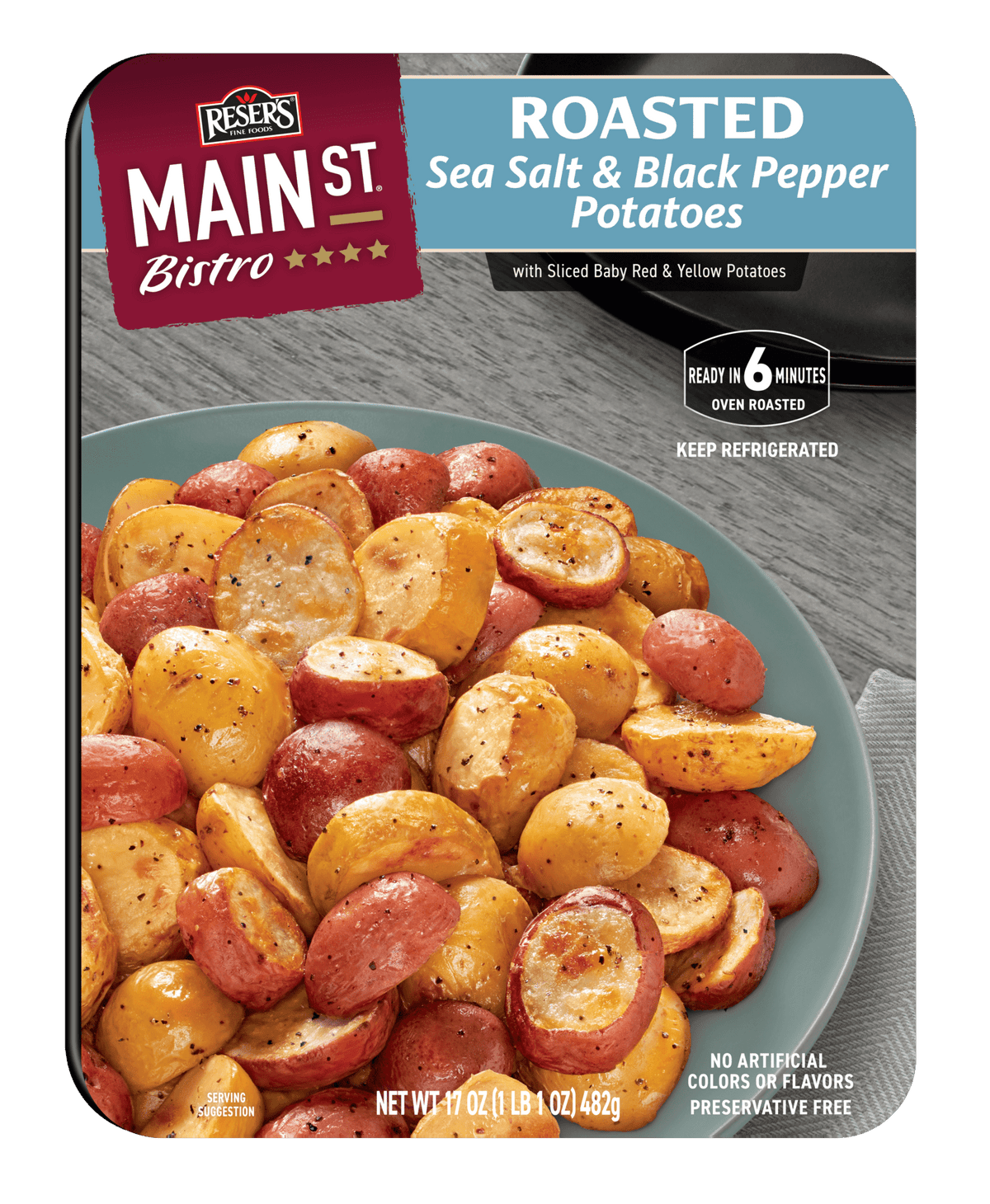 Sea Salt and Black Pepper Roasted Potatoes (Serves 3)