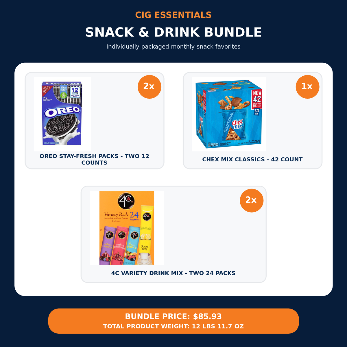 Snack and Drink Bundle - CIG Essentials
