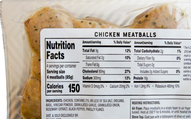 Fully Cooked Chicken Meatballs