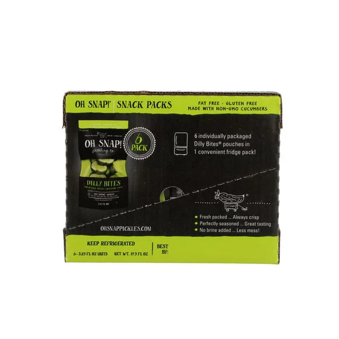 OH SNAP! Dill Pickle Bites Multipack 6 / 3.25 oz./$2.65 each (Great Value Buy)