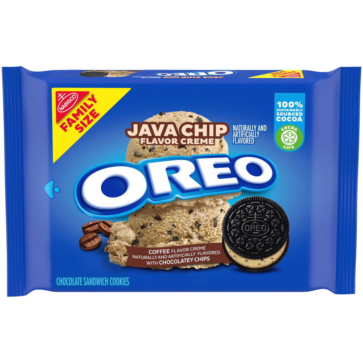 Oreo Java Chip Flavored Creme (Family Size Pack)
