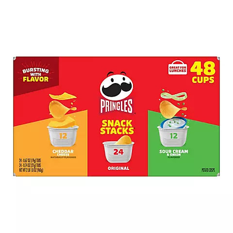 Pringles Variety Pack, Snacks Stacks (Great Value Buy) $0.62 each